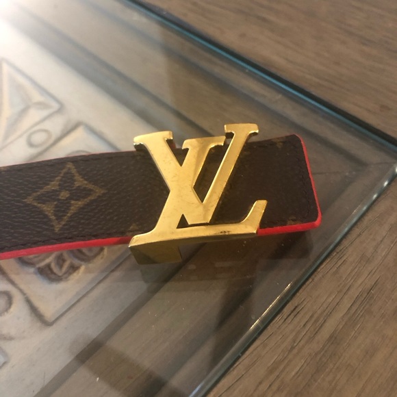 Louis Vuitton Monogram Red Reversible Women’s Belt - Picture 2 of 5